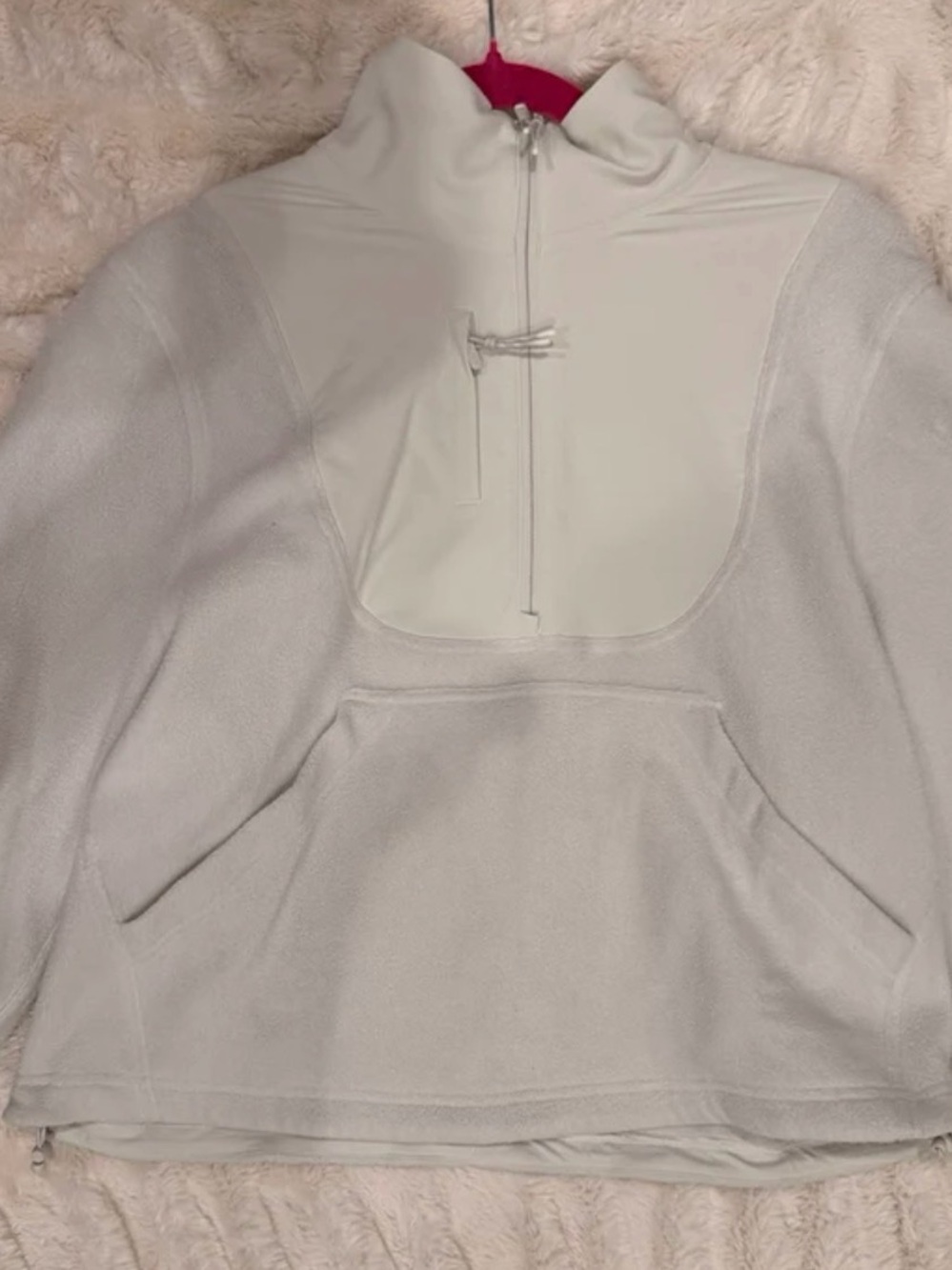 lululemon athletica Cream Half-Zip Fleece Pullover